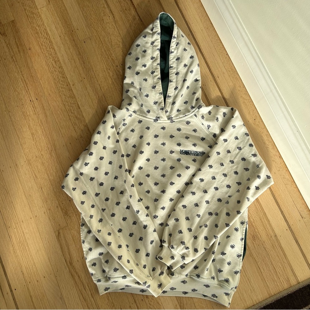 Vintage Northern Reflection Floral Print Hoodie S